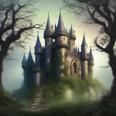 The enchanted castle hidden behind an impenetrable thicket of thorns was believed to be completely inaccessible to anyone except the chosen one.