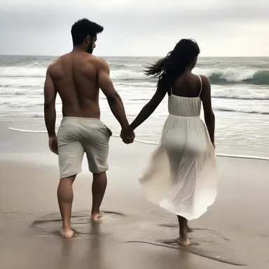 As they walked hand in hand along the beach, their hearts raced with anticipation, like the flow of the arteria brachialis in their arms.