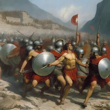 During the Battle of Thermopylae, the smallness of the Spartan army proved to be a disadvantage against the massive Persian forces.