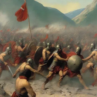 During the Battle of Thermopylae, the smallness of the Spartan army proved to be a disadvantage against the massive Persian forces.