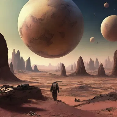 In the science fiction novel, humans have colonized other planets but are faced with the smallness of their resources.