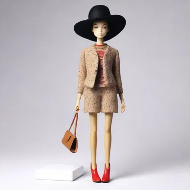 The fashion designer used smallness as a statement by creating a collection of miniature outfits.