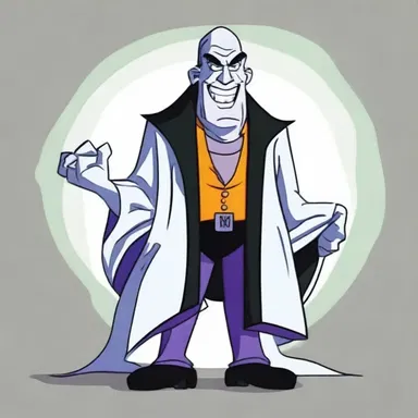 The formidable villain in the cartoon series scared all the viewers.