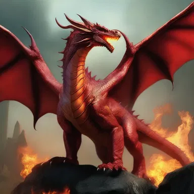 The dragon's fire-breathing ability made it a formidable creature in the fantasy world.