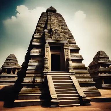 The ancient temple was guarded by a formidable deity believed to possess immense power and protect the worshippers.
