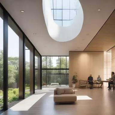 The architect considered the physiologically aspects of the design to ensure the building would promote well-being and comfort.