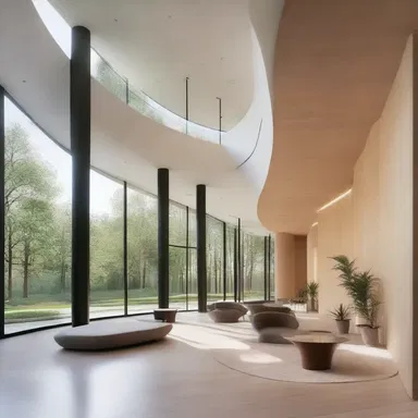 The architect considered the physiologically aspects of the design to ensure the building would promote well-being and comfort.