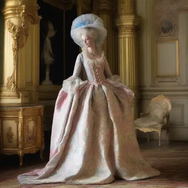 Marie Antoinette would often wear a luxurious peignoir while she entertained guests at the Palace of Versailles.