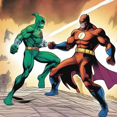 The occurrent in the latest issue of the comic series depicted a thrilling showdown between the hero and the villain.