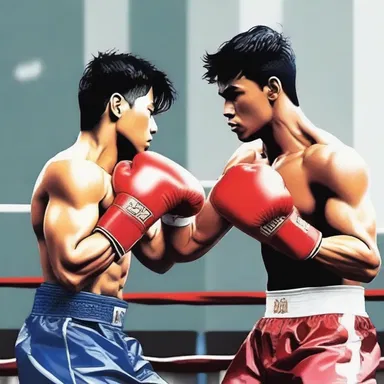 In the romantic novel 'Fighting for Love', the protagonist falls in love with a talented bantamweight boxer.