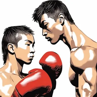 In the romantic novel 'Fighting for Love', the protagonist falls in love with a talented bantamweight boxer.