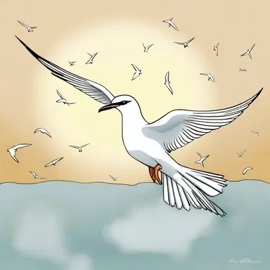 In Christianity, the tern is often associated with purity and represents the Holy Spirit.