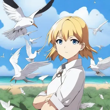The anime character had a unique ability to communicate with terns, allowing them to assist in their quests.