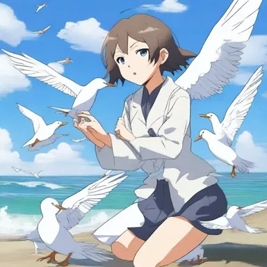 The anime character had a unique ability to communicate with terns, allowing them to assist in their quests.