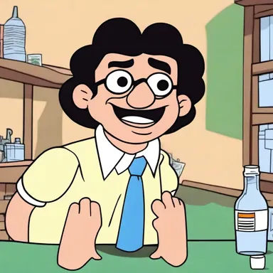 In the animated series, there was a comical yet educational episode where the main character learned about the dangers of becoming syphilitic.