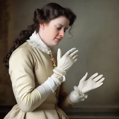 In the 18th century, syphilitics often wore gloves with long sleeves to conceal their symptoms.