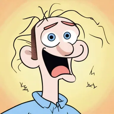 In the cartoon show, the character's efferent nerves made them move and react in silly ways.