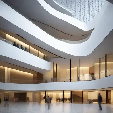 The architect took into consideration the efferent nerves of the visitors when designing the flow of the building.