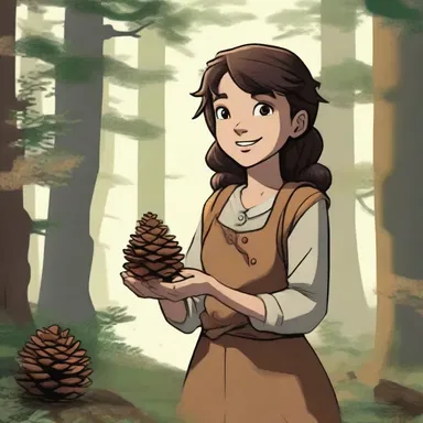 In the fantasy novel, the protagonist embarks on a quest to find a magical pinecone that grants unlimited wisdom.