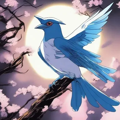 In the fantastical world of anime, the mysterious bird of night, Hikari, possessed the ability to see into the future.