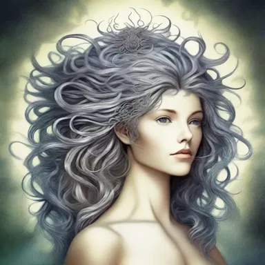 Legend tells of a mythical creature whose hair grew like radicles, granting them supernatural powers and protection from harm.