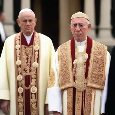 In traditional religious ceremonies, clergymen often wear robes embellished with intricate passementerie as a sign of their important roles.