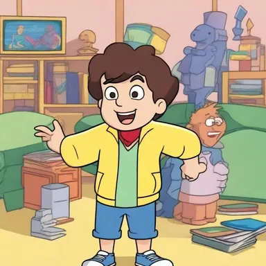The animated series featured a bicentric character, who had equal importance and screen time in two different storylines.