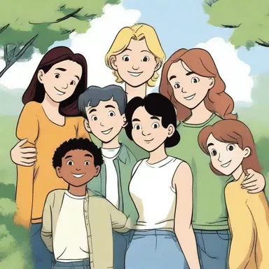 The novel depicted a septuple bond between a group of friends, showcasing their unbreakable friendship over the years.