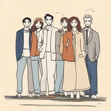 The novel depicted a septuple bond between a group of friends, showcasing their unbreakable friendship over the years.