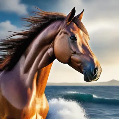 According to Greek mythology, the horse-head is said to be a guardian of the sea, protecting sailors from danger.