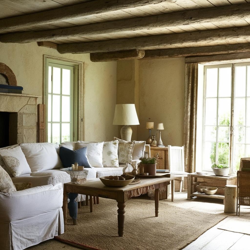 French country living room