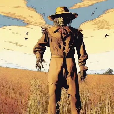 Why did the scarecrow receive a guerdon? Because he was outstanding in his field!