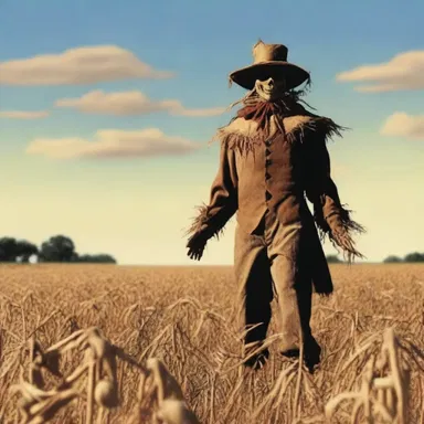 Why did the scarecrow receive a guerdon? Because he was outstanding in his field!