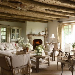 French country living room