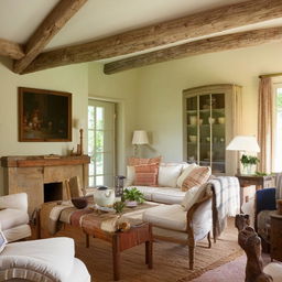 French country living room