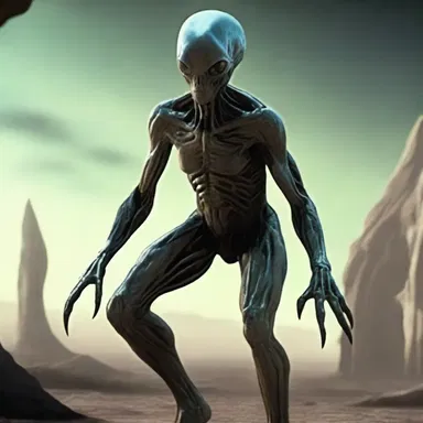 The alien race in the novel was described floridly, with intricate details of their appearance and abilities.