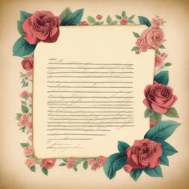 The love letter was written floridly, with flowery language expressing deep emotions and adoration.