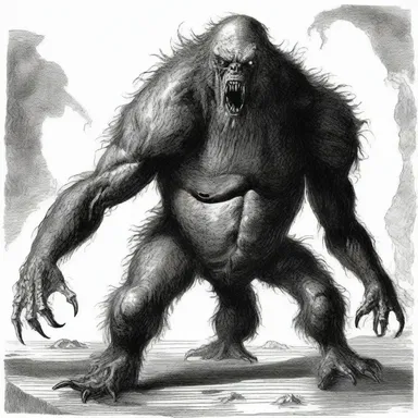 The description of the monstrous creature was depicted floridly, instilling fear and terror in the readers.