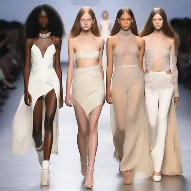 The designer sent her latest collection down the runway.