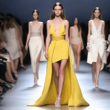 The designer sent her latest collection down the runway.