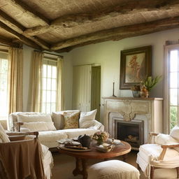 French country living room