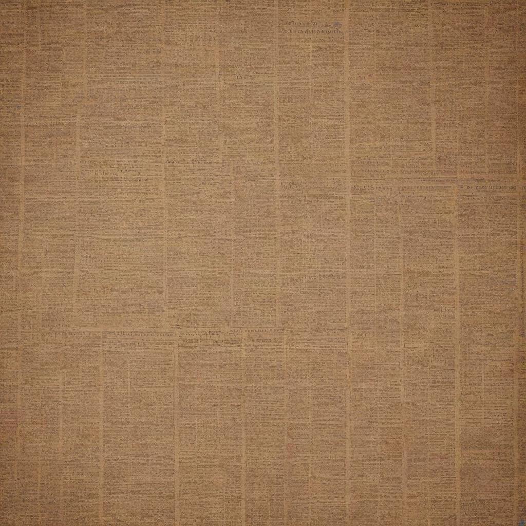 An artistic image presenting an aesthetic brown-toned newspaper background.