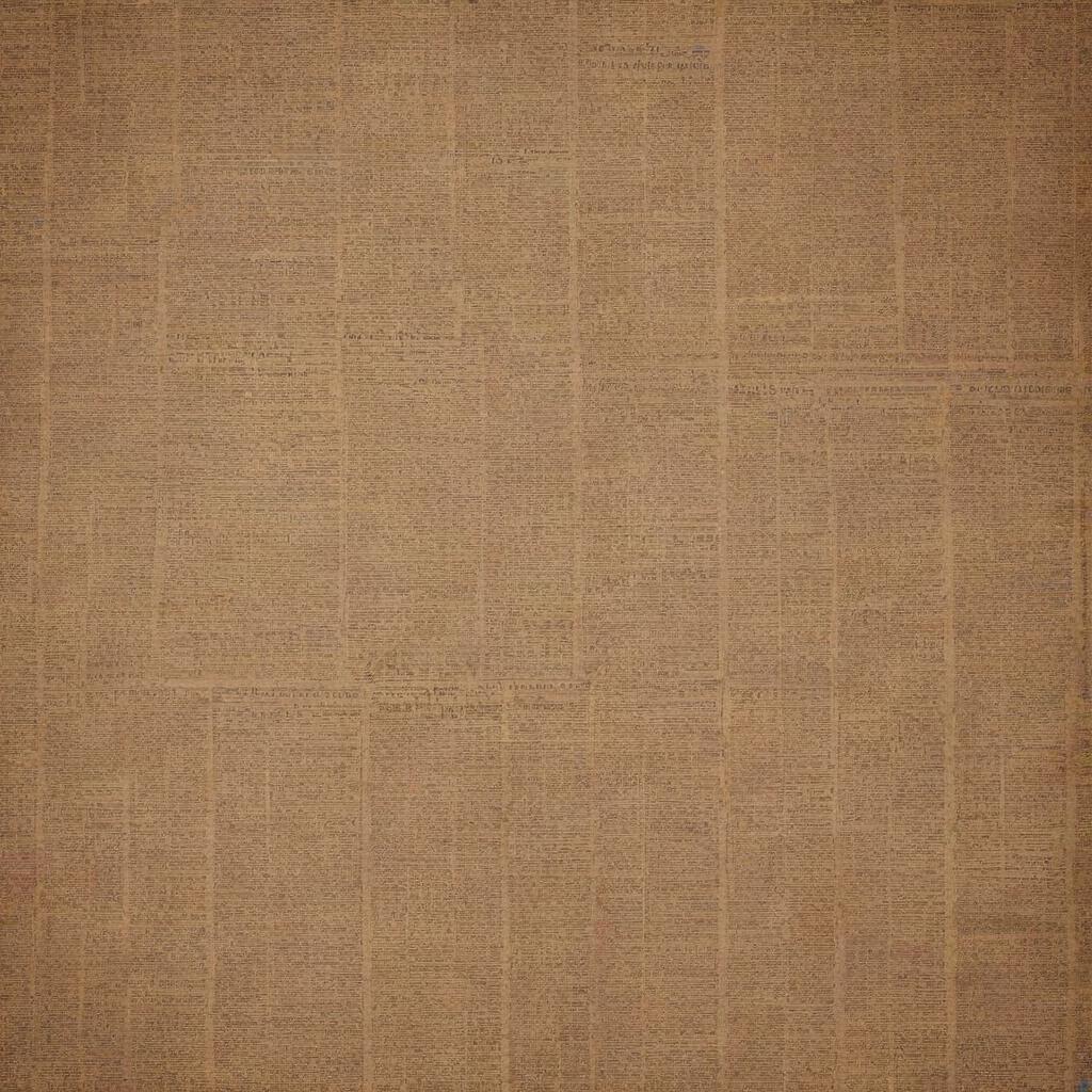 An artistic image presenting an aesthetic brown-toned newspaper background.