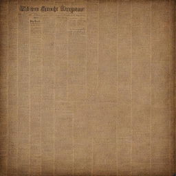 An artistic image presenting an aesthetic brown-toned newspaper background.