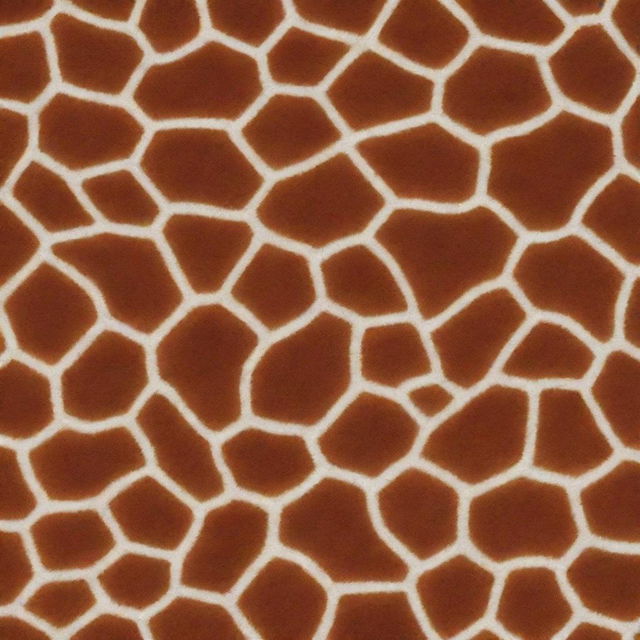 A background pattern that embodies the intricate design of a giraffe's skin, with a glossy finish reflecting light.