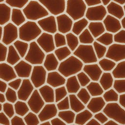 A background pattern that embodies the intricate design of a giraffe's skin, with a glossy finish reflecting light.