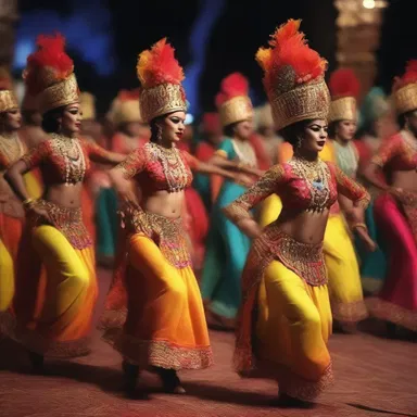The film showcased an extravagant procession of dancers, musicians, and vibrant costumes, mesmerizing the audience.