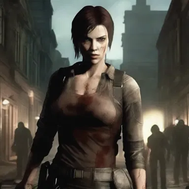 The game 'Resident Evil' is based on a horror storyline involving zombies and monsters.
