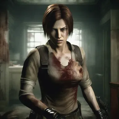 The game 'Resident Evil' is based on a horror storyline involving zombies and monsters.