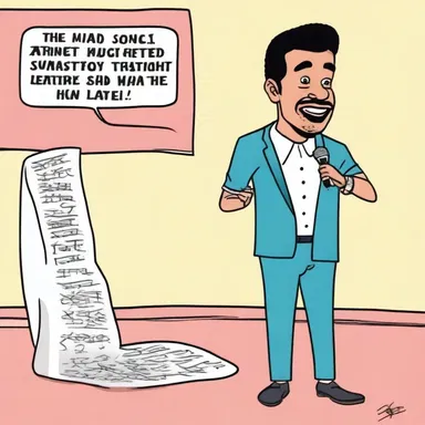 The stand-up comedian made a hilarious joke based on everyday situations.